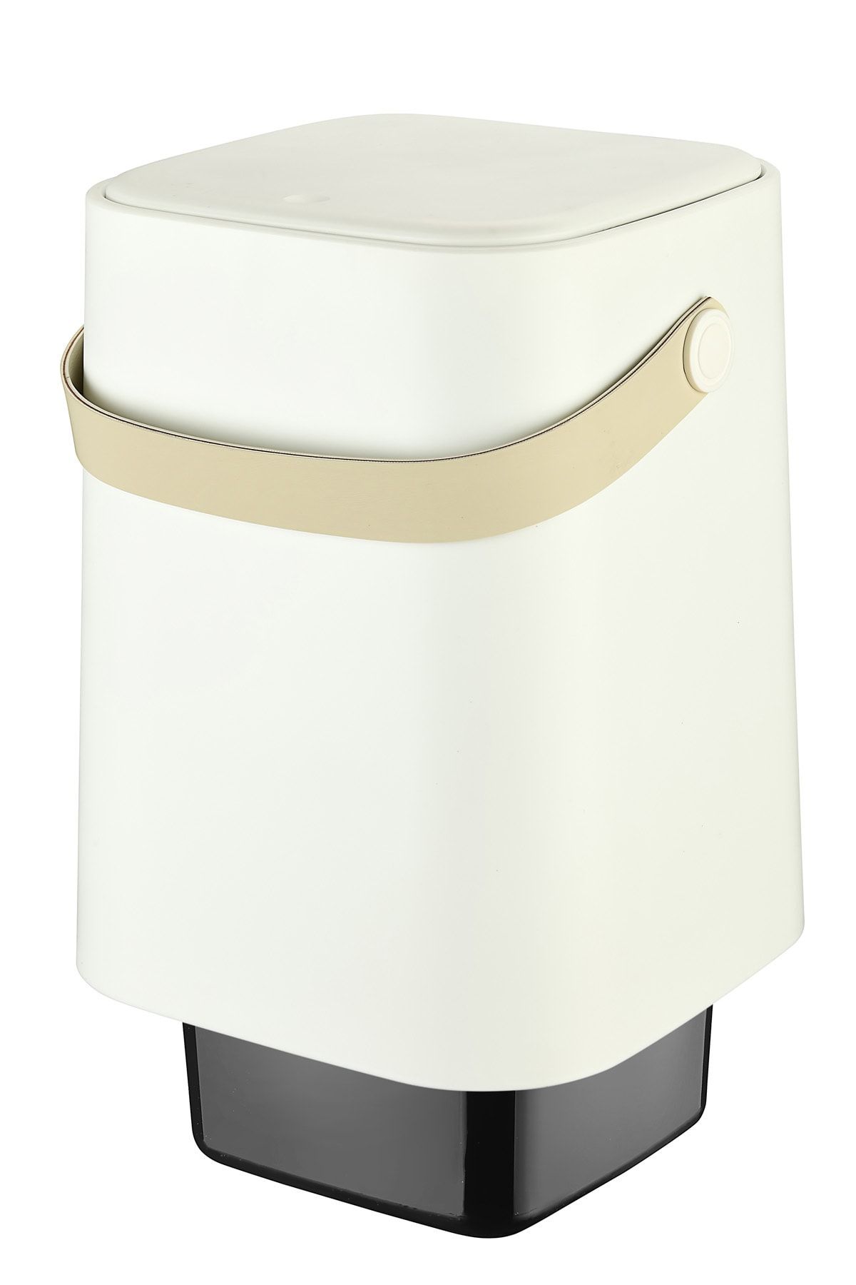 Tuffex-8 Lt White Countertop Garbage Can - with Handle and Bucket, for Kitchen and Bathroom 4
