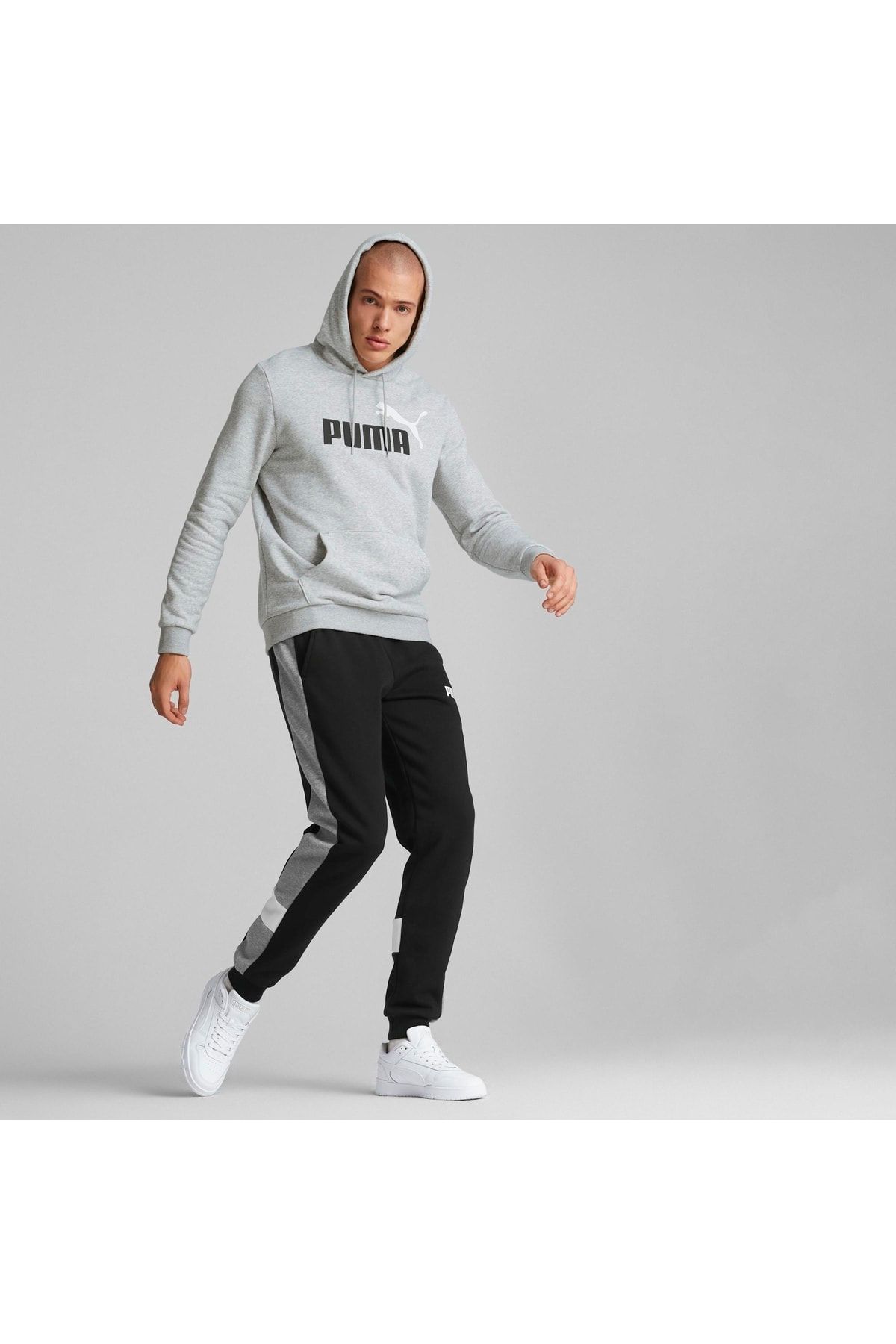 Grey puma sweatsuit sale