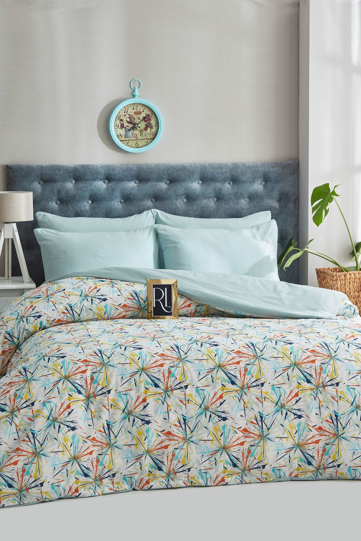 Ricco Lifes-Duvet Cover Set Hawaiian Mint Double (WITHOUT SHEET) 2