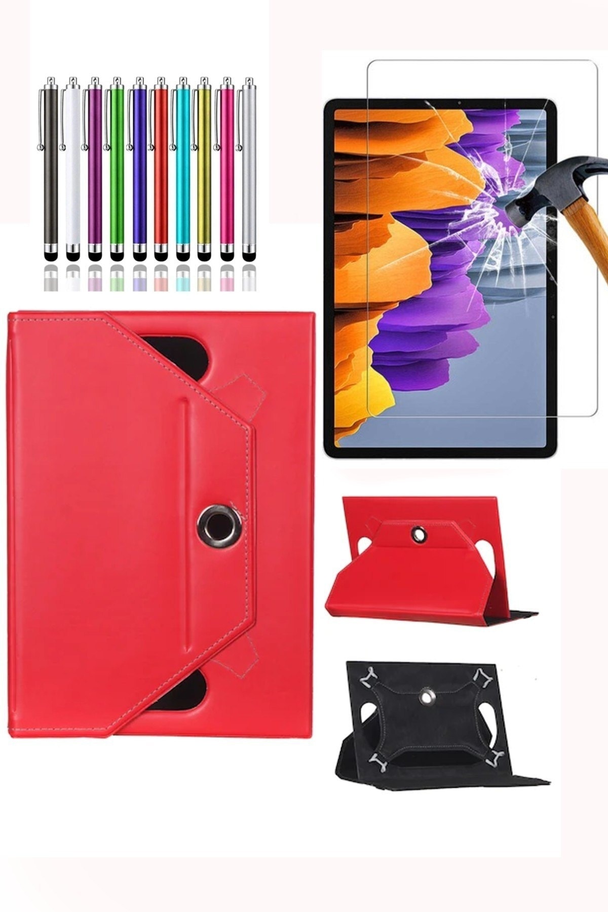 Vorcom S12 Universal 360 Swivel Stand Case Tablet Case + Nano Screen Protector + Pen