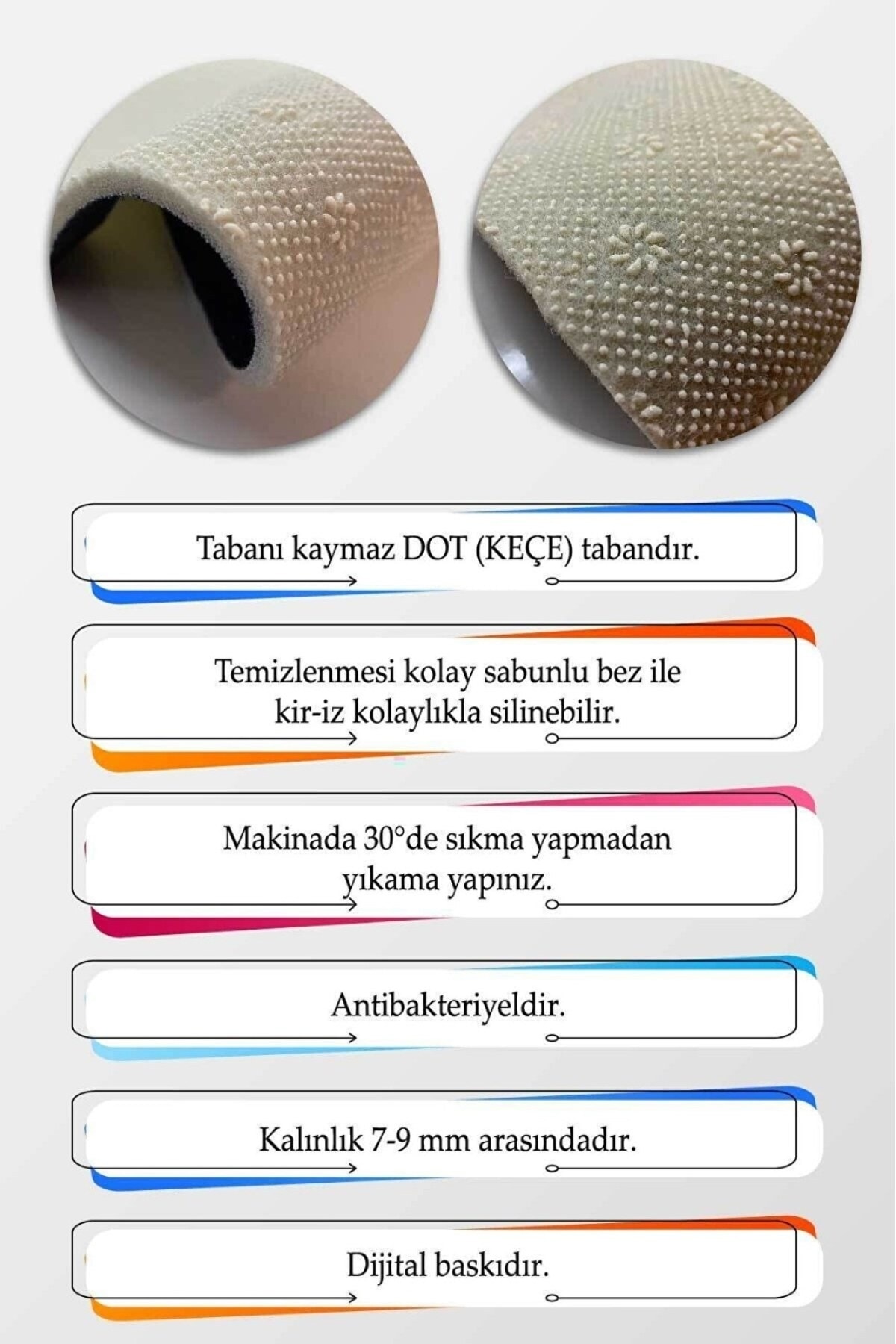 THEMODERNHANE Makinede Yıkanabilir Kaymaz Taban Leke Tutmaz Eğitici Bebek Ve Çocuk Odası Halısı Oyun Matı fotoğrafı 3 (önizleme)