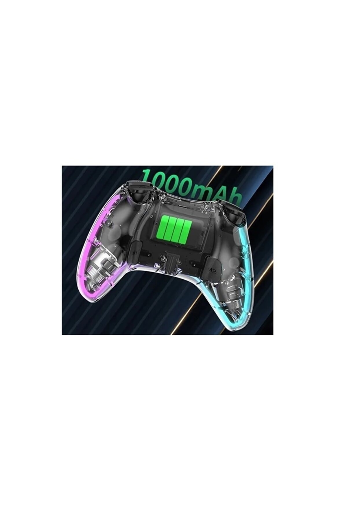 Ps-p05 Rgb Led Işıklı Ps4-ps3-tv-ıos-pc Uyumlu Kablosuz Joystick Gamepad Oyun Kolu 4