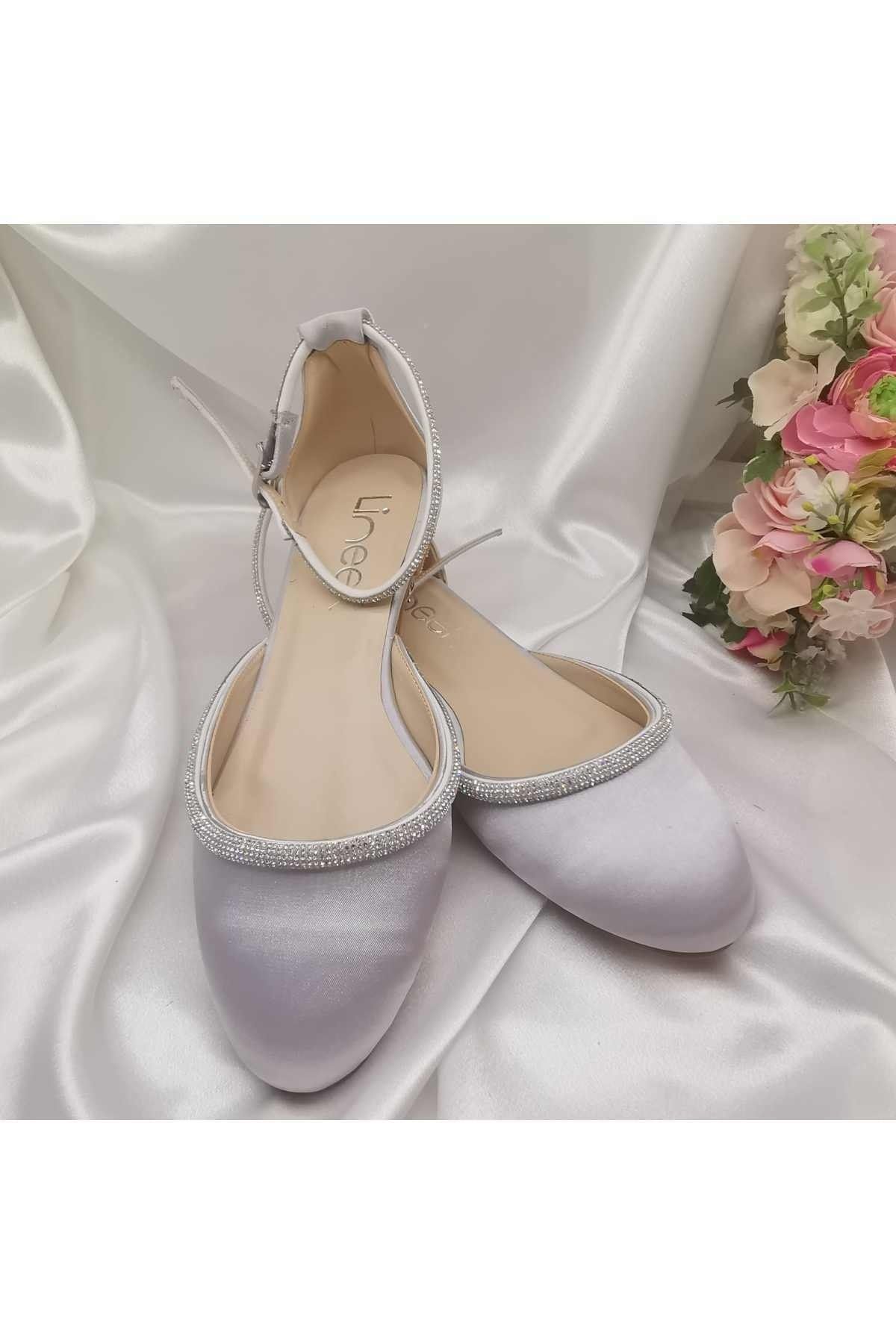 L NEER Ballerina Flats Gray Flat Trendyol