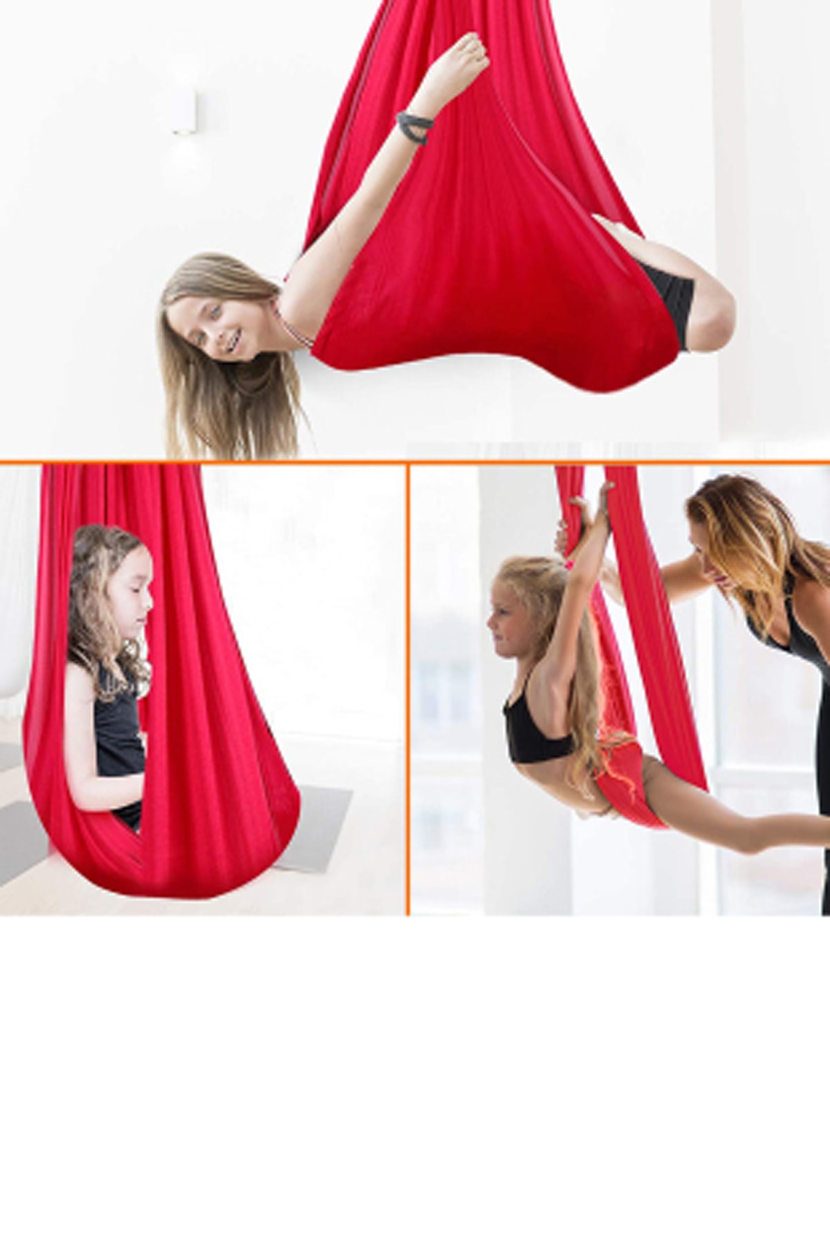 Nurnivus Yoga Swing Salıncak Duyusal Salıncak Çocuk Aktivite Jimlastik Gelişim Hamak Salıncağı fotoğrafı 3 (önizleme)