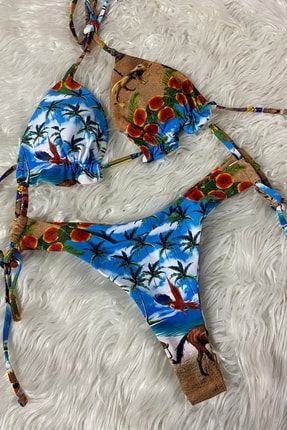 Inca Print Bikini - Renkli VS0944