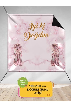 eddadijital Doğum Günü Afişi Balerin