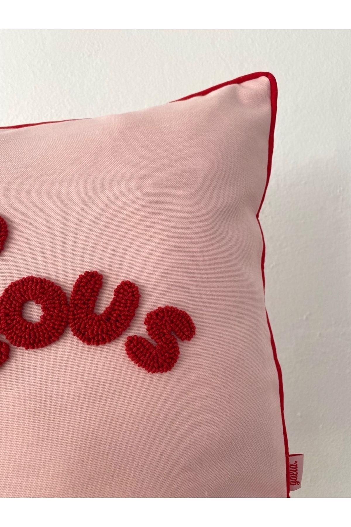 Galia Tasar m Hello Gorgeous Red Pink Punch Throw Pillow Case