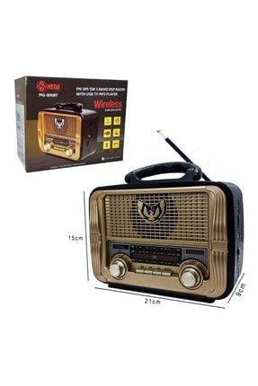 Radyo Nostalji Şarjlı Pilli Bluetooth Fm/usb/sd/aux Mg-806bt 2147459