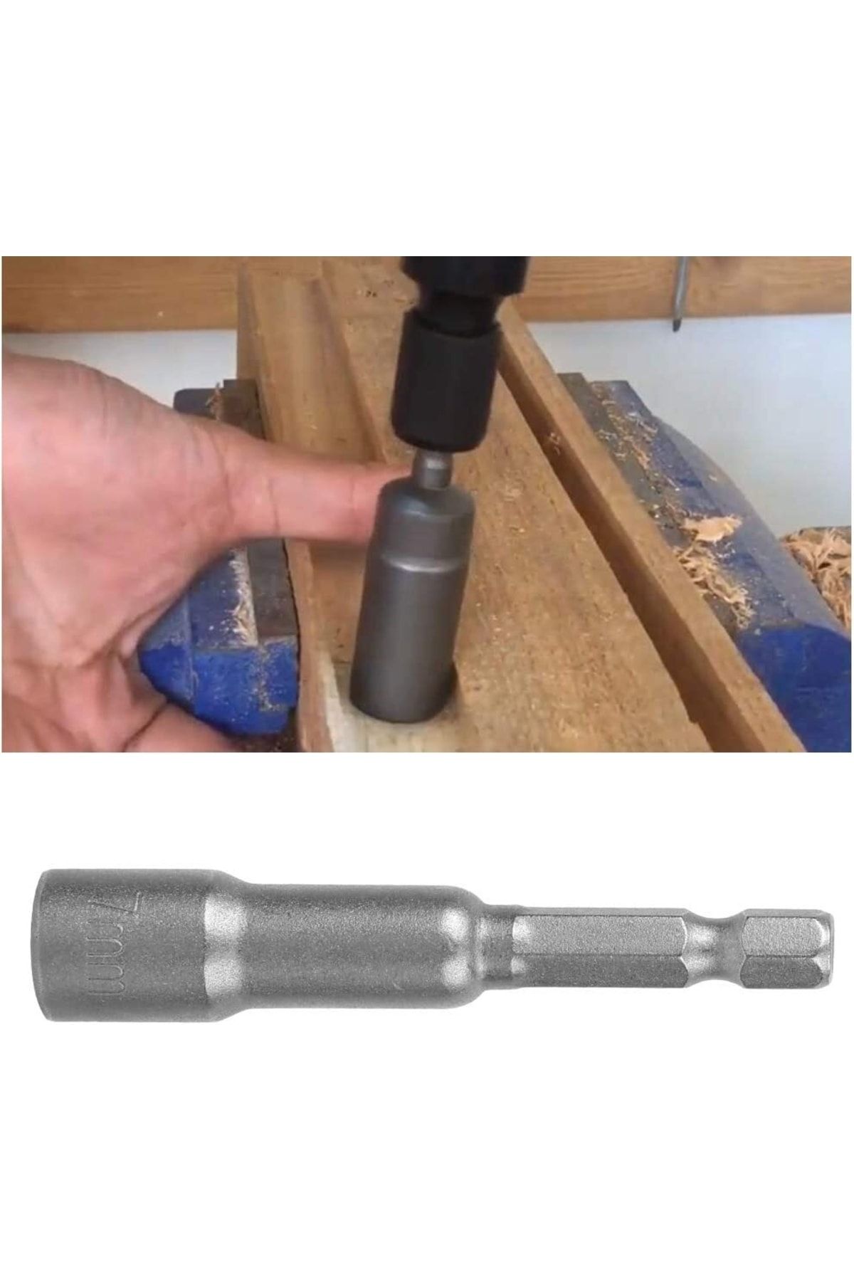 Depolife-Nut Extractor Bits Socket Set 1/4" Thread Metric Adapter Drill Bit 5 To 13mm Hex Shank 9 Pieces 3