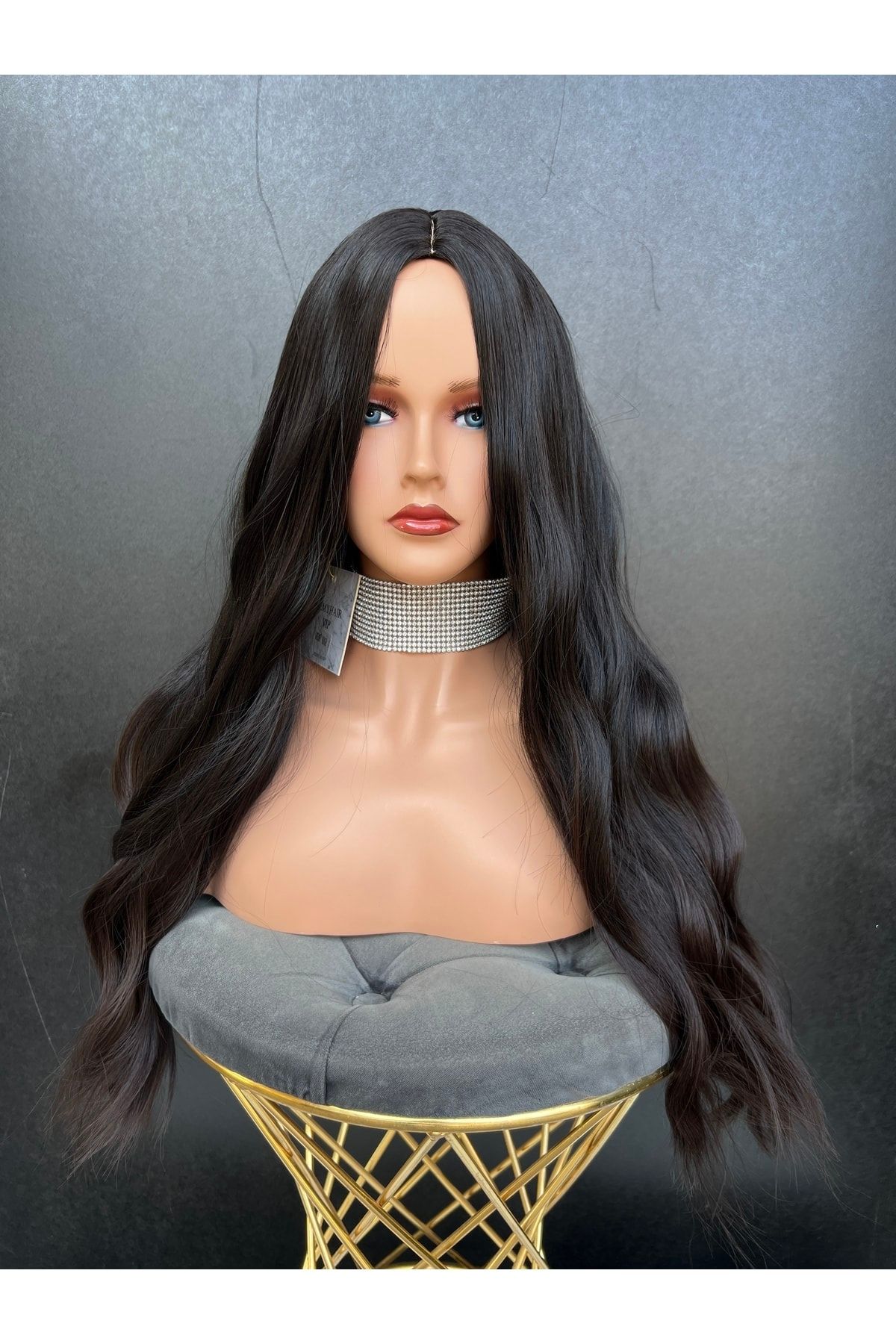 REMY HAİR Exclusive Luxury Siyah Koyu Kestane Perçemsiz Peruk