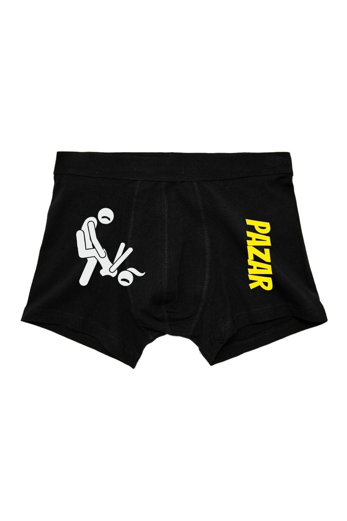 BoxerMasters Days Black Men s Gift Boxer Trendyol