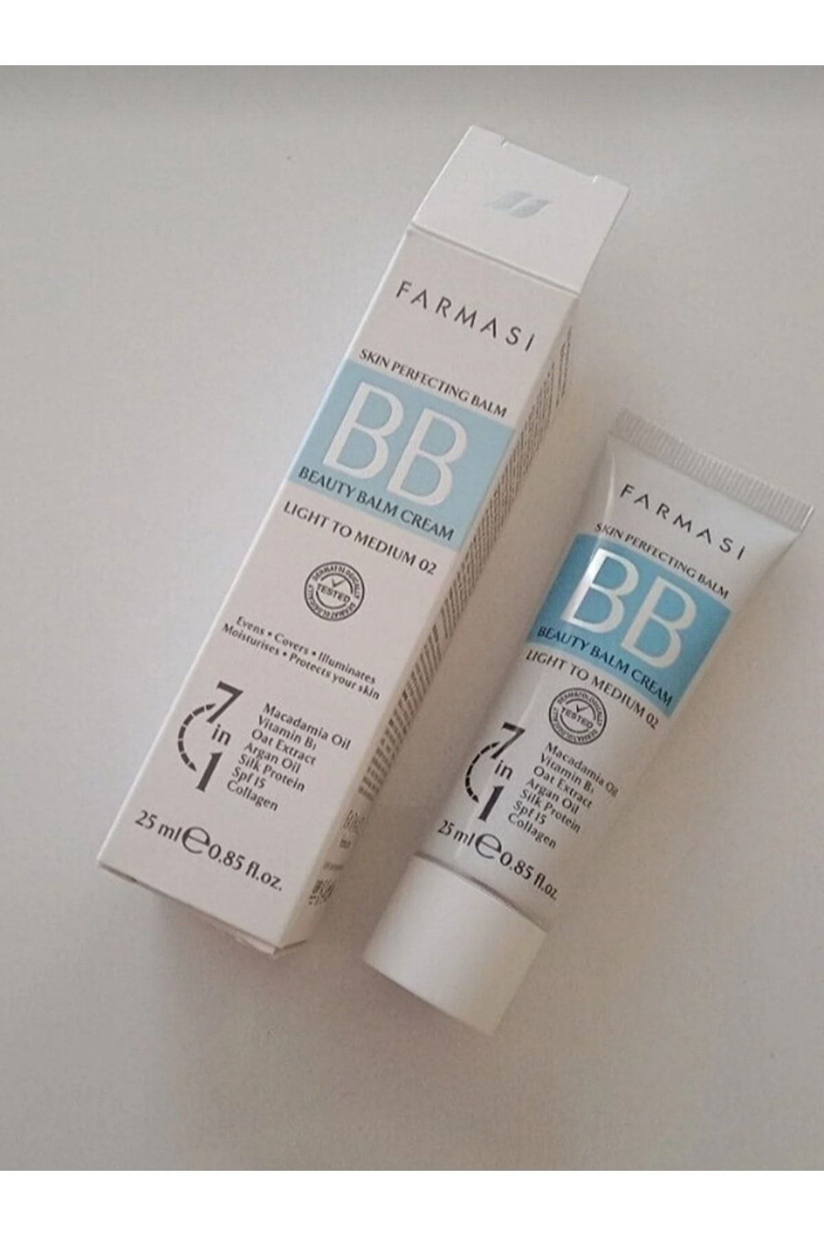 Bb Cream Foundation Beauty Balm Light to Medium 02 25ml Farmasi