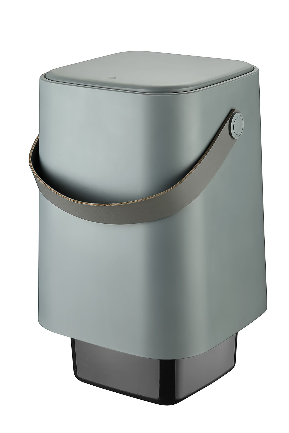 Tuffex-8 Lt Capacity Gray Countertop Garbage Can - for Kitchen and Bathroom, with Handle and Inner Bucket 2