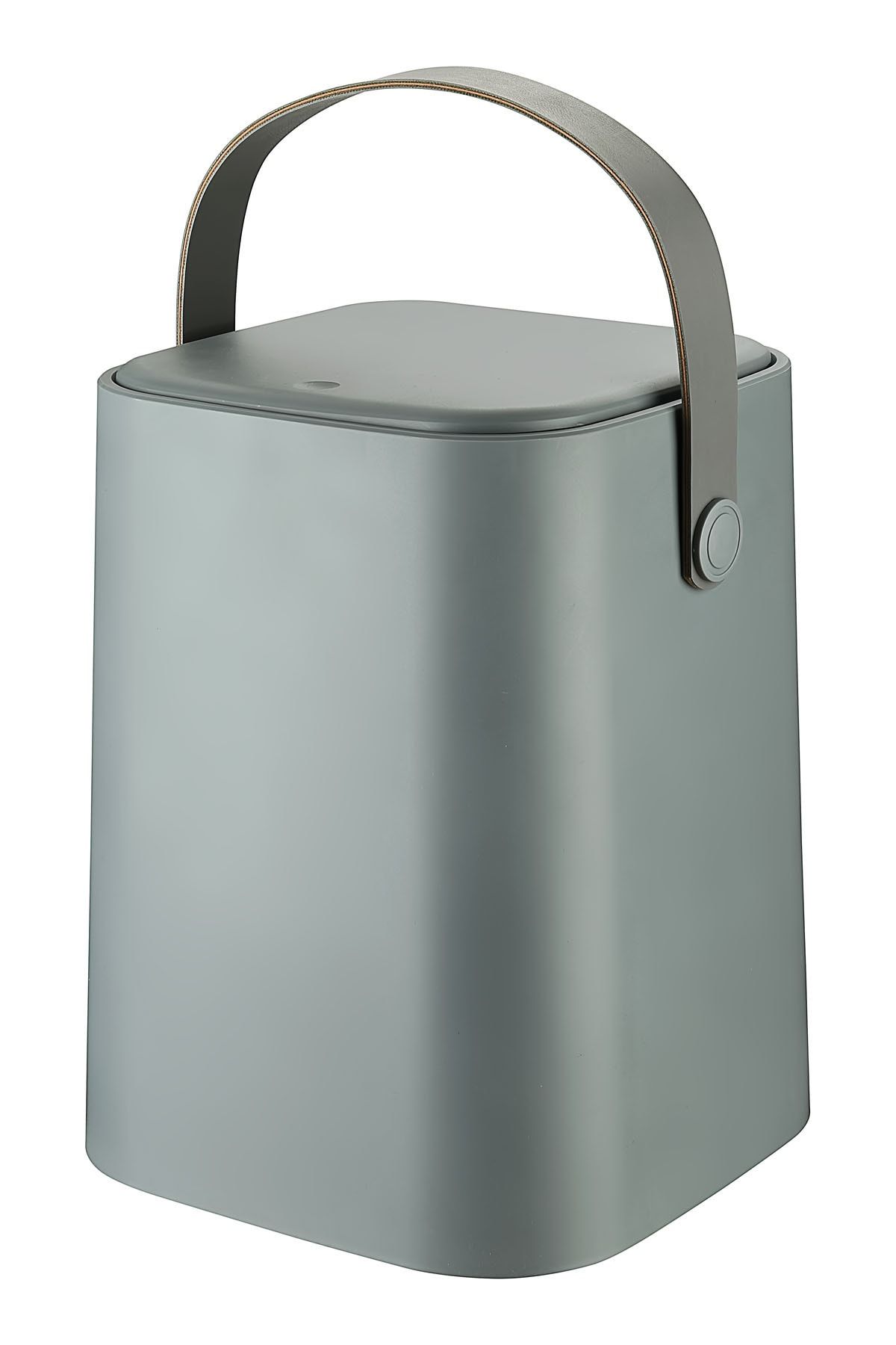 Tuffex-8 Lt Capacity Gray Countertop Garbage Can - for Kitchen and Bathroom, with Handle and Inner Bucket 5
