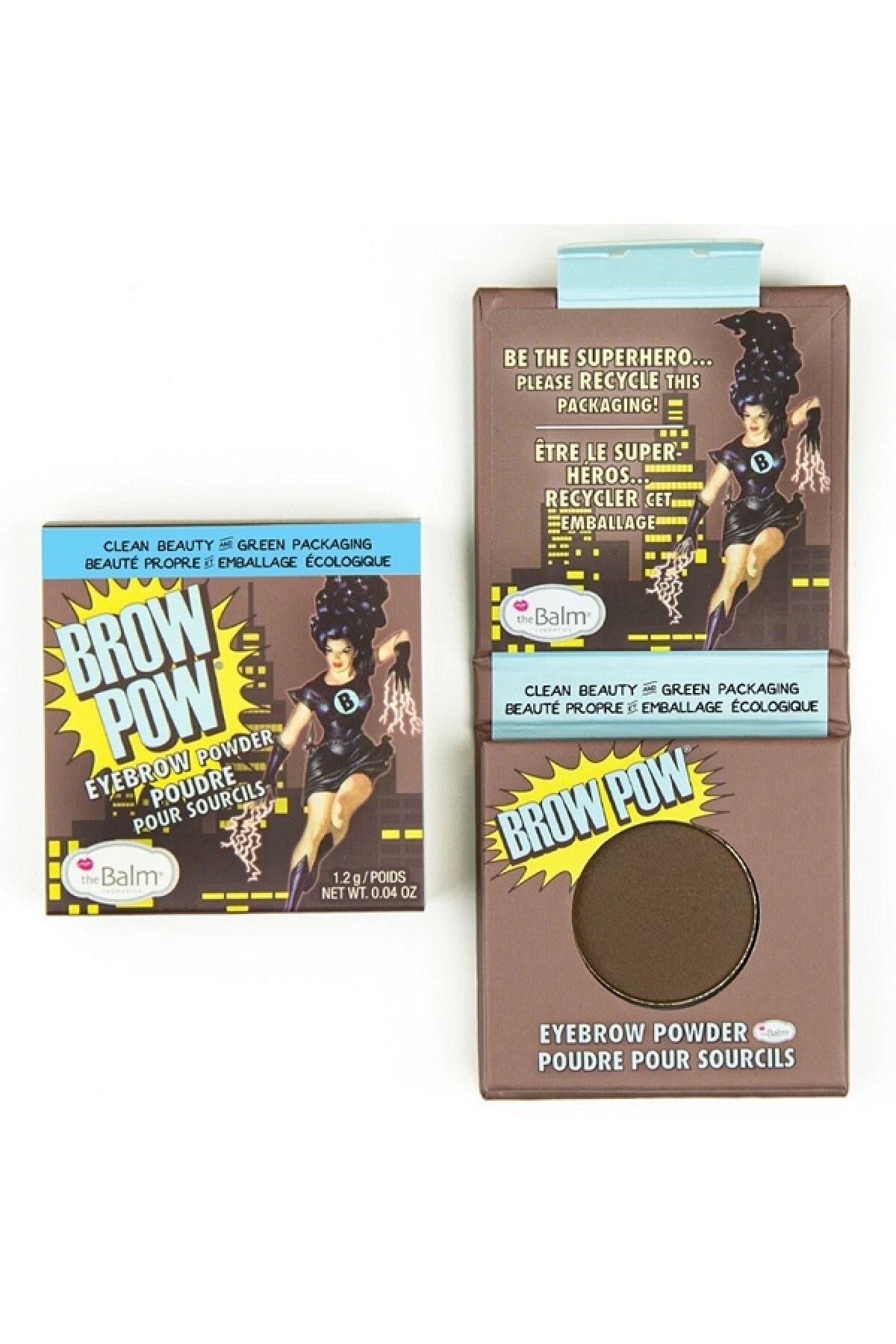 the balm-Brow Pow Eyebrow Shadow Dark Brown 1
