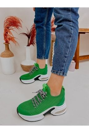 Çimen Yeşil Kışlık Triko (JACK) Kadın Sneakers ERV2090