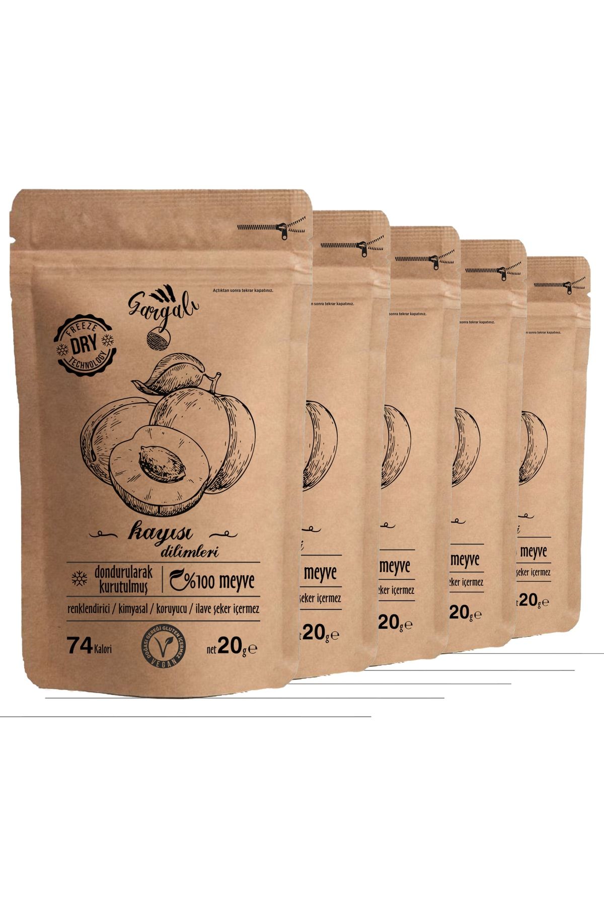 gargalı Freeze Dry Kayısı 5’li