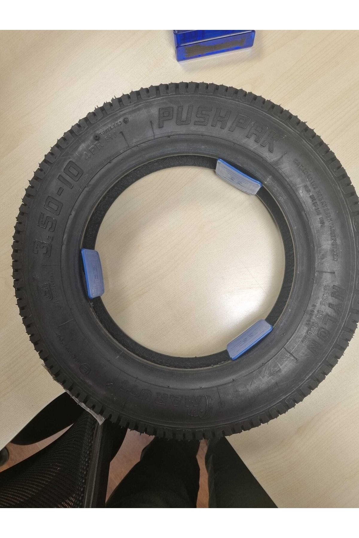 MARUTİ TYRES 350-10 Tl (TUBELESS) Scooter Lastiği Lastiği . PUSHPAK