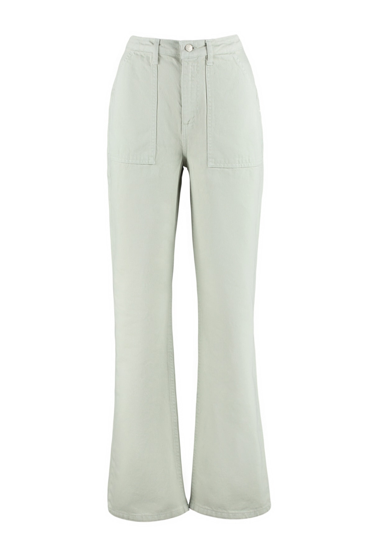 Trendyolmilla  Taş Cep Detaylı Yüksek Bel Wide Leg Geniş Paça %100 Pamuk Non-Stretch Jeans TWOAW22JE0595 - Görsel 5