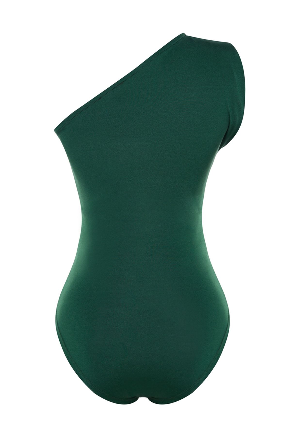 Trendyol Collection-Petrol Asymmetric Collar Stretch Snap Flexible Knitted Body TWOSS22BD00014 8