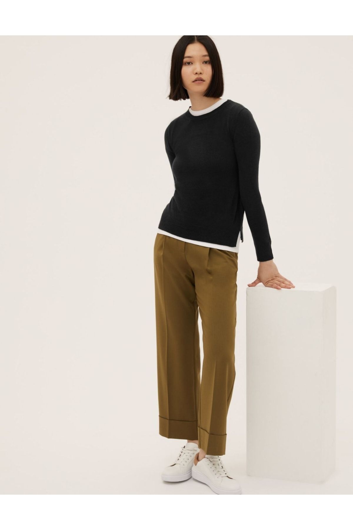 Marks & Spencer Supersoft Yuvarlak Yaka Kazak