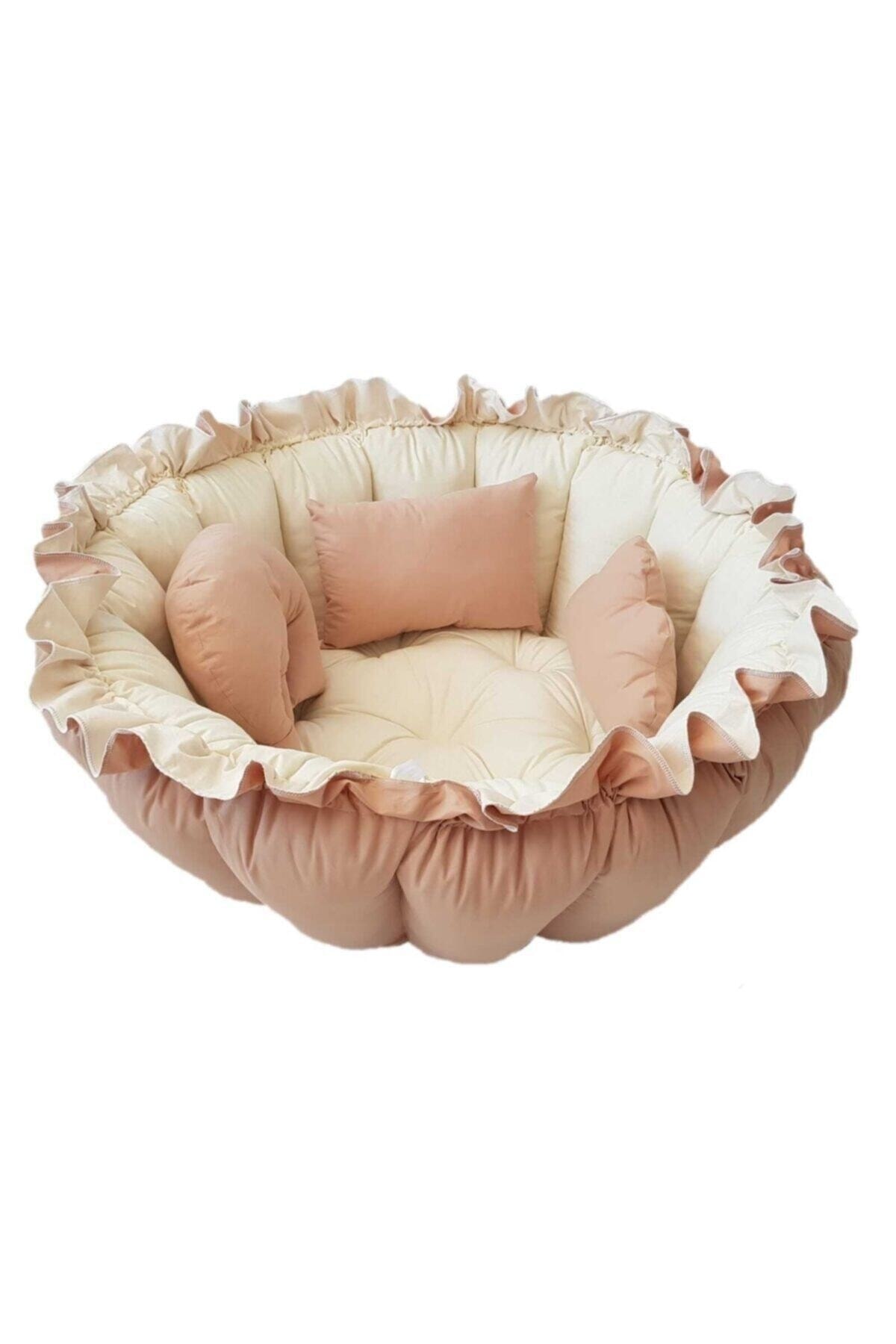 Sleep And Play Cushion Cotton Fabric Round
