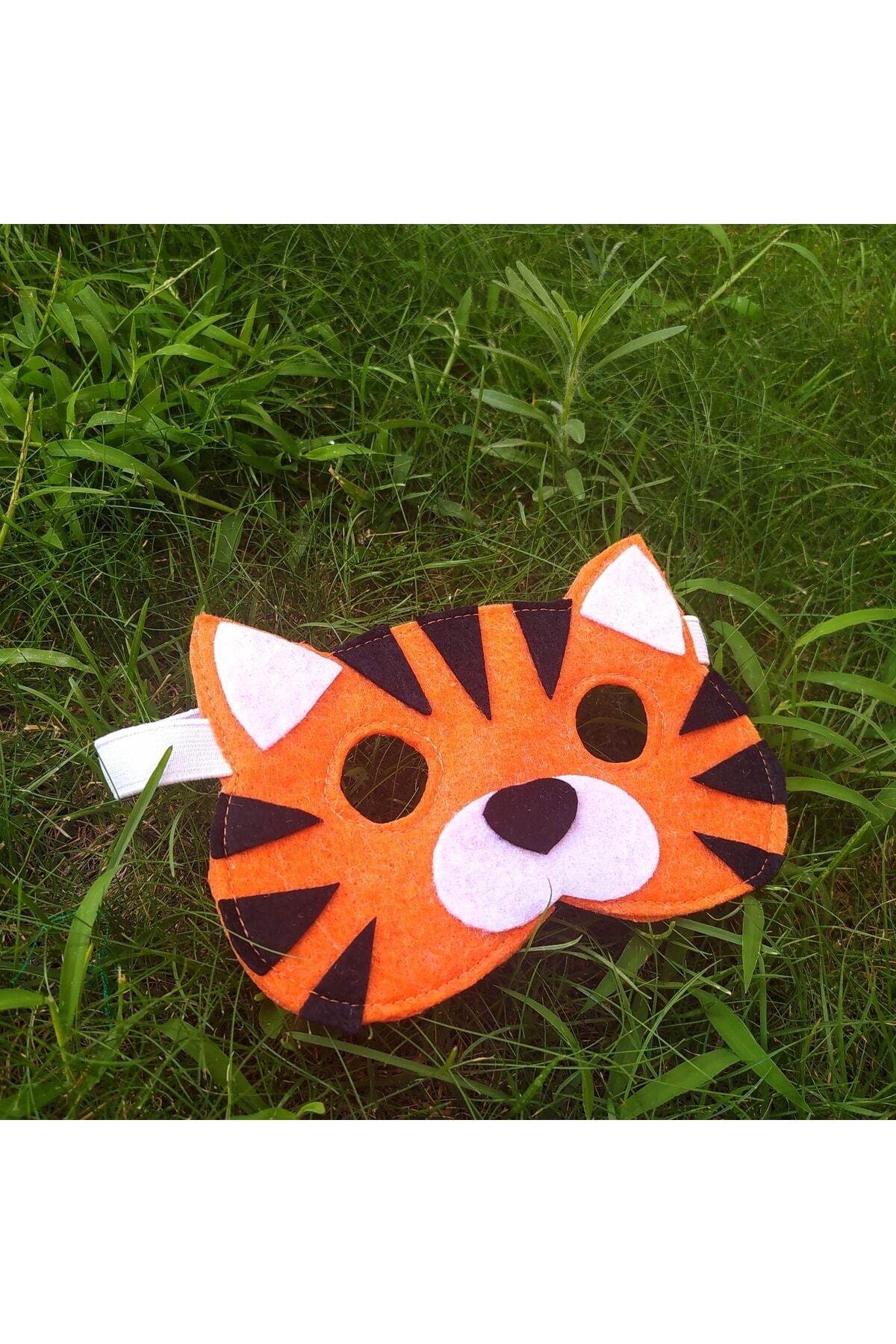 MOTOR BECERİ OYUNCAK Keçe Kaplan Oyun Maskesi