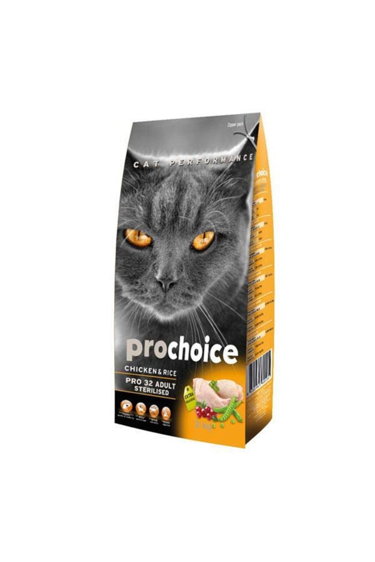 ProChoice Pro 32 Sterilised Tavuklu Kısırlaştırılmış Yetişkin Kedi Maması 15 Kg