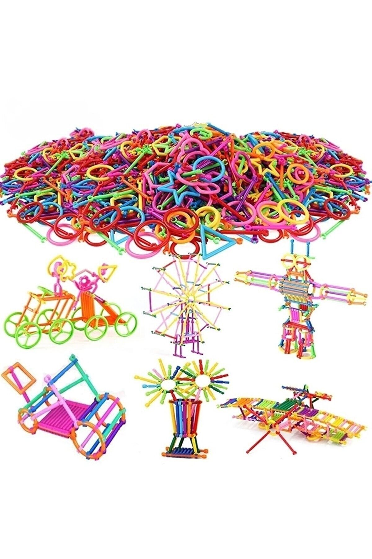 Zekice-Aerobic Sticks Game 230+pieces Colorful Building Sticks Project Sticks 3