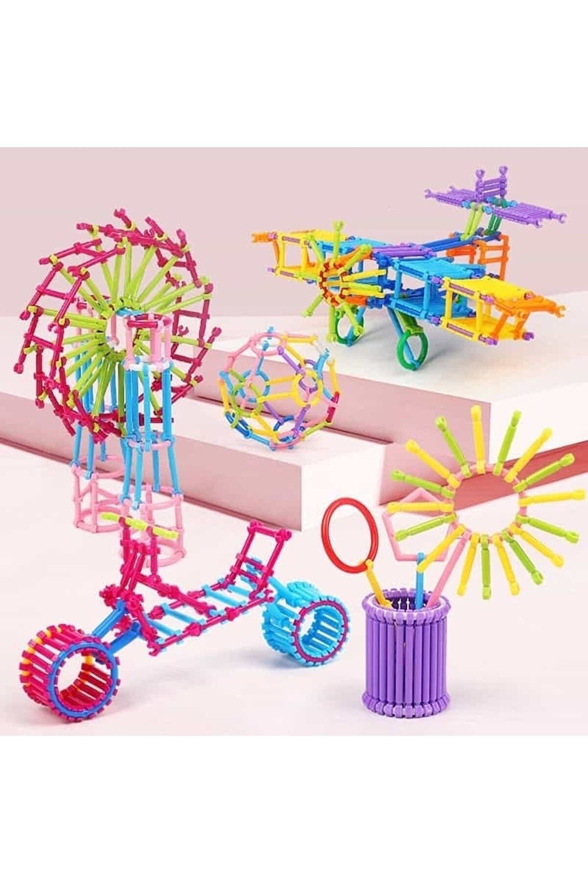 Zekice-Aerobic Sticks Game 230+pieces Colorful Building Sticks Project Sticks 7