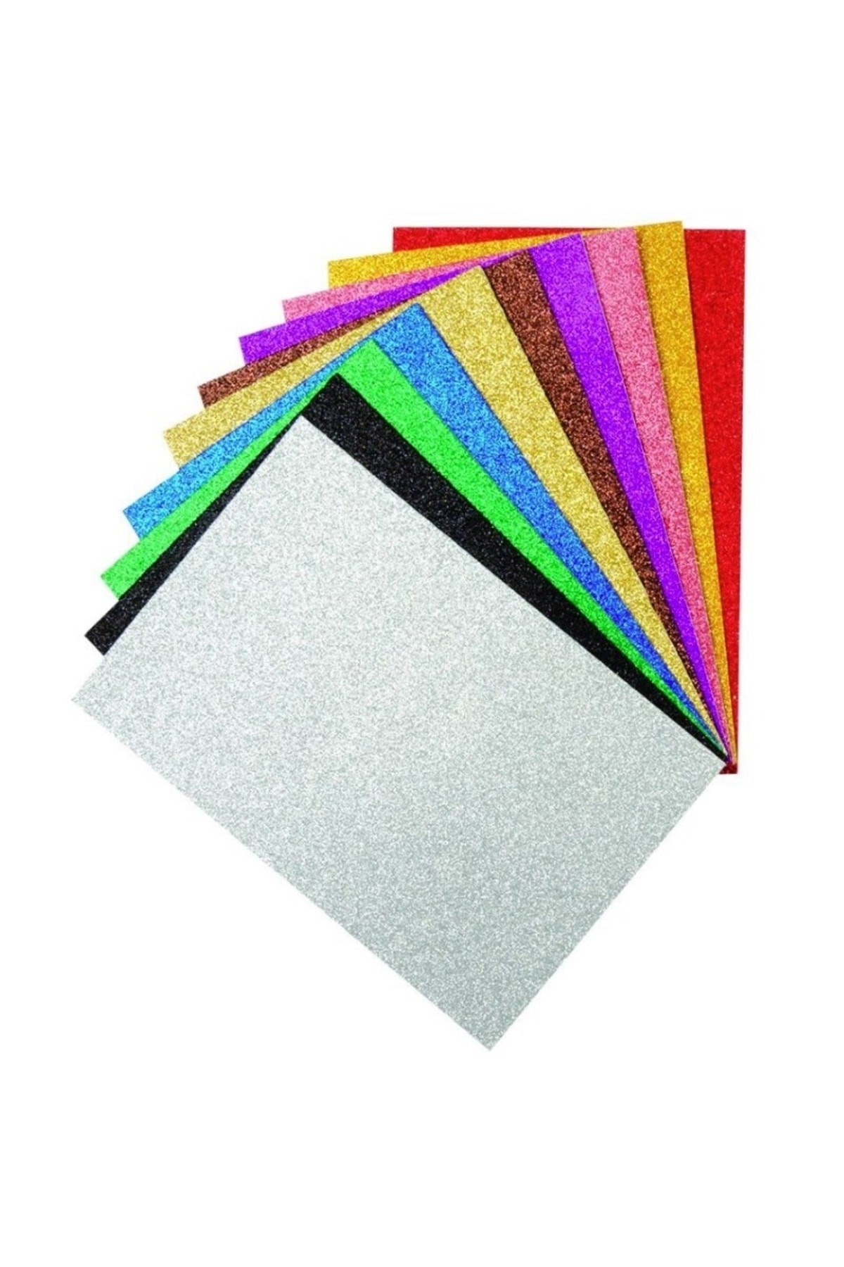 TİFOYS Simli Yapışkansız Eva A4 20x30 Cm 10lu - 1 Paket