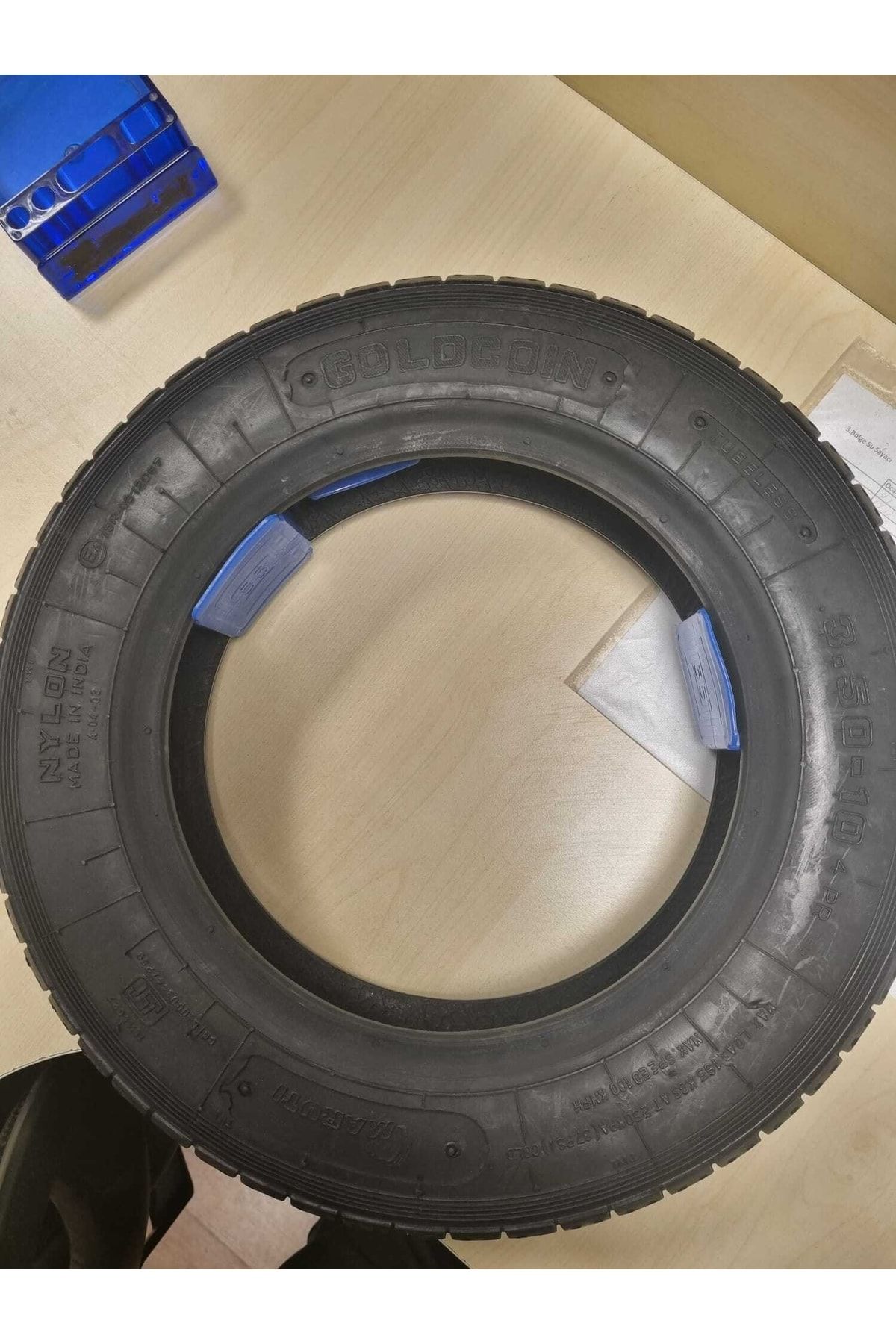 MARUTİ TYRES 350-10 Tl (TUBELESS) Motorsiklet Lastiği GOLD COİN