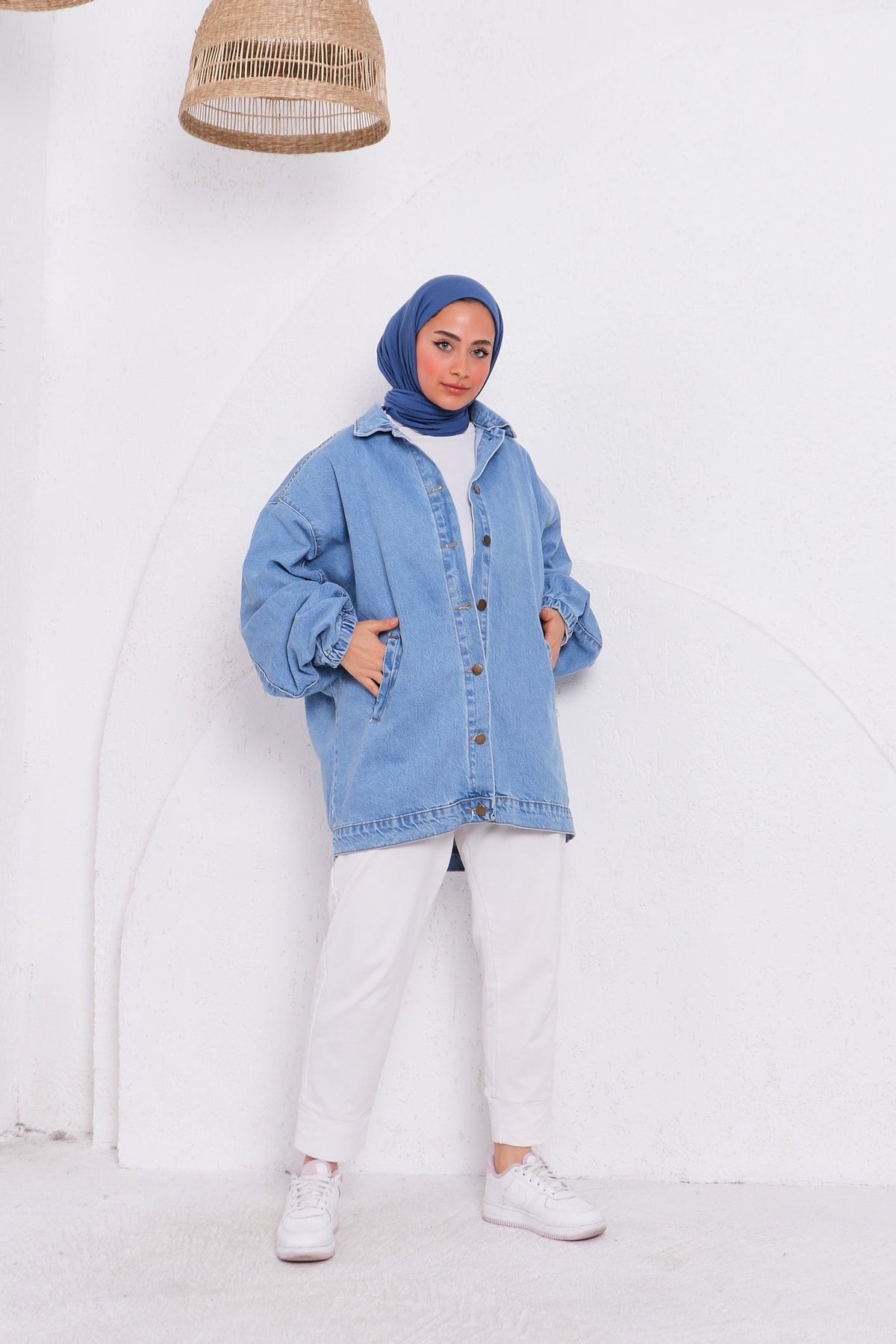 Denim jacket cheap balloon sleeve