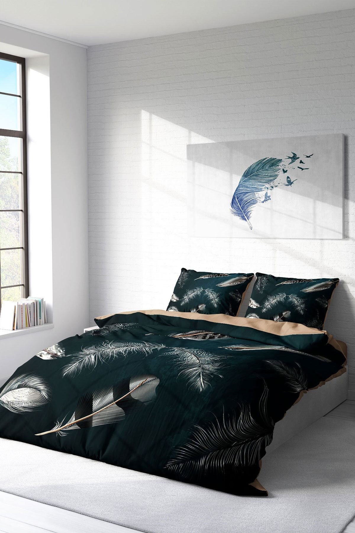 Black feather duvet 2025