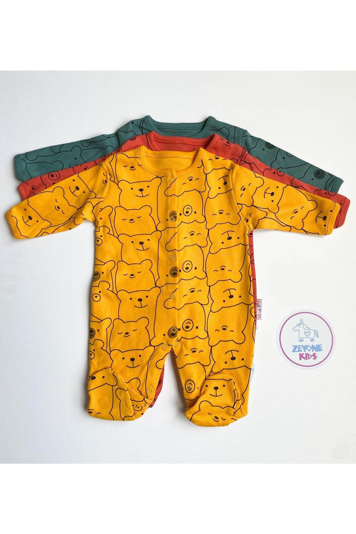 Mıdırık Zeyone Kids Renkli Ayılar Tulum