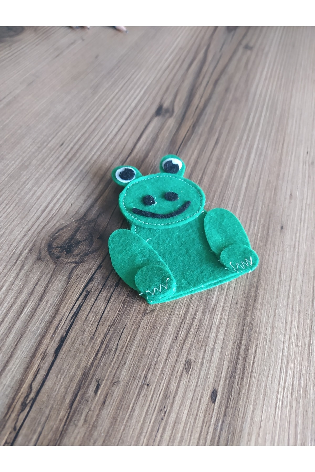 MOTOR BECERİ OYUNCAK Kurbağa Keçe Parmak Kukla