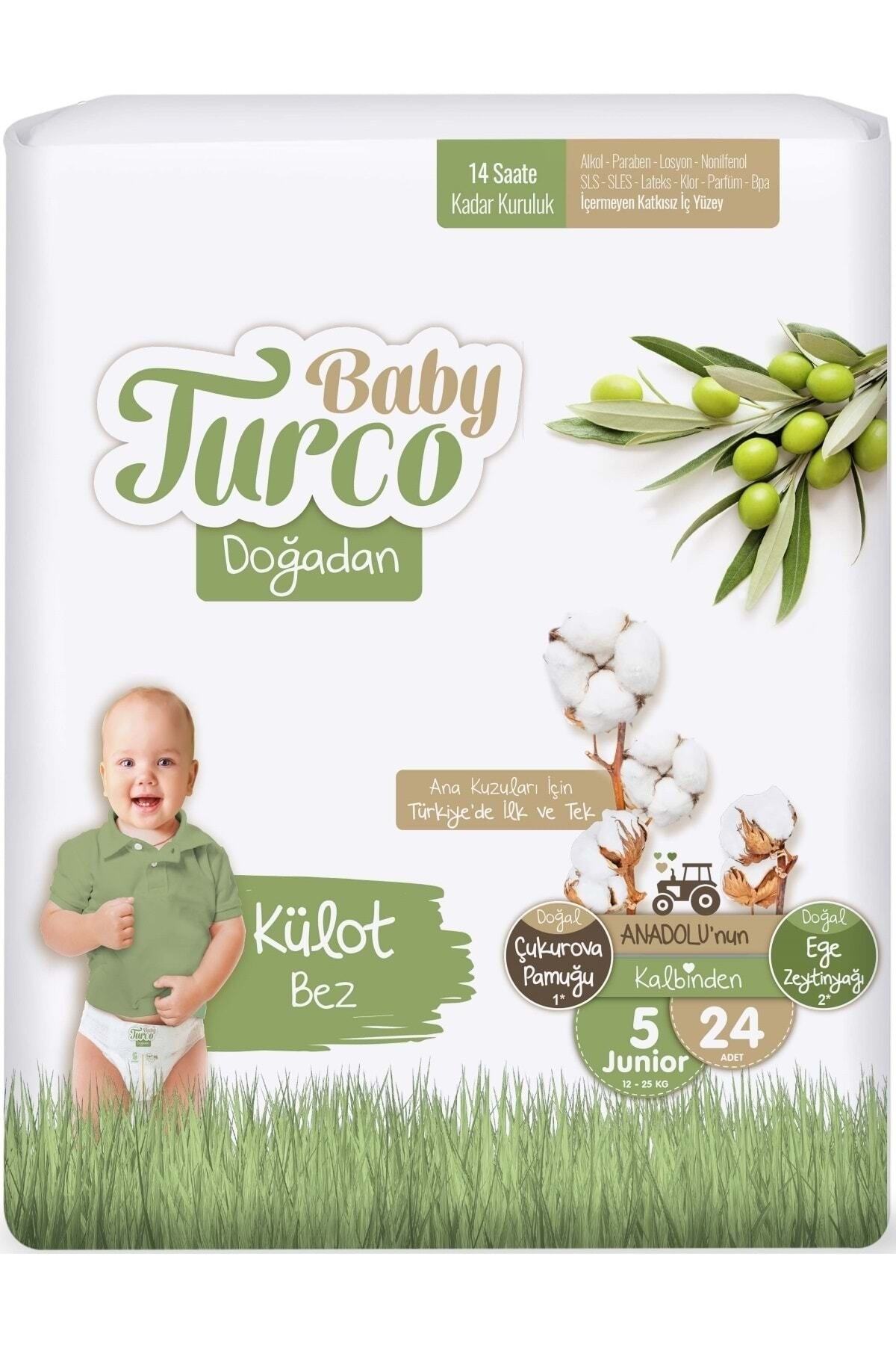 Baby Turco Külot Bebek Bezi Doğadan Beden:5 (12-25kg) Junior 288 Adet Jumbo Ultra Pk fotoğrafı 3 (önizleme)