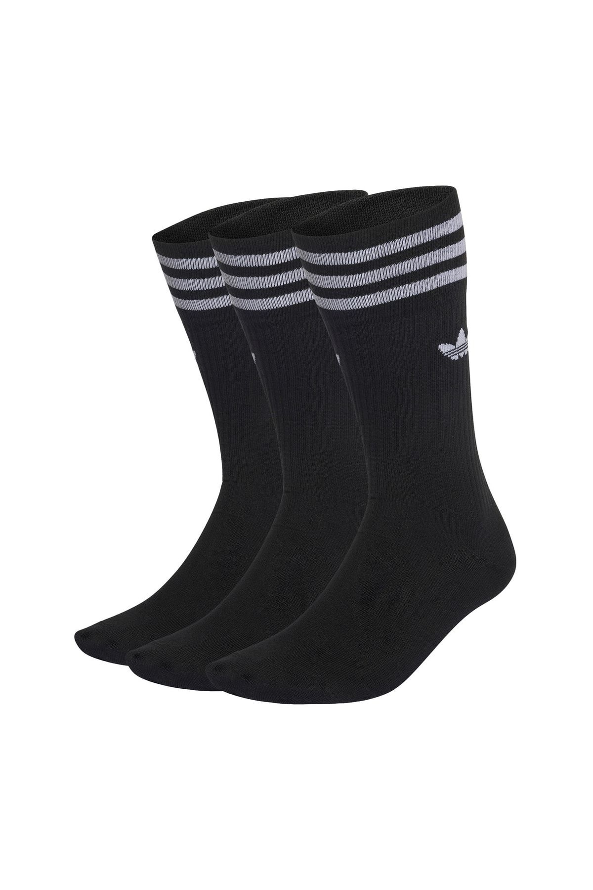 adidas Siyah - Beyaz Unisex Spor Çorap S21490 Solıd Crew Sock