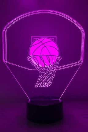 Basket Potası Led Masa Lambası 7 Işık Rengi Gece Lambası Basketbol Hediyesi Dekoratif Aydınlatma ILZ-39R