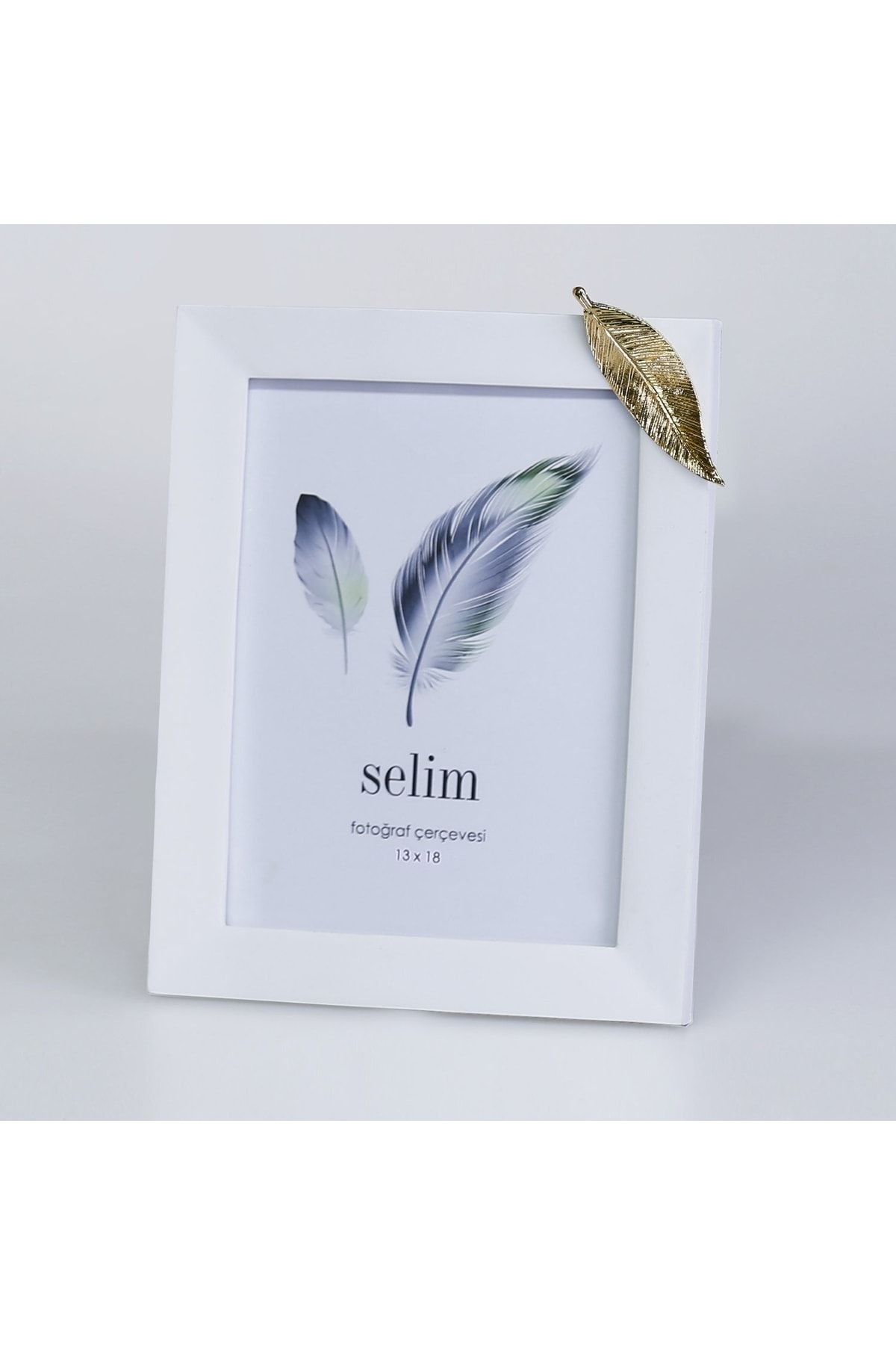 Selim Cadru Cu Frunze 13x18 Aur Alb - One Size