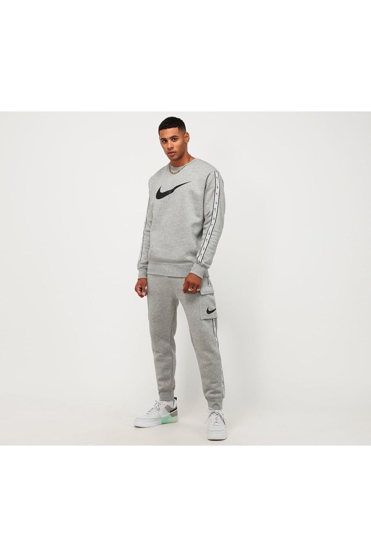 Nike grey hot sale cotton sweatpants