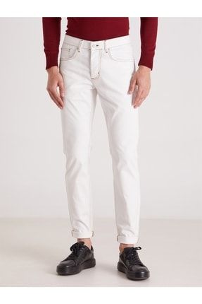 Beyaz Erkek Modern Fit Pantolon-du3202163008 DU3202163008