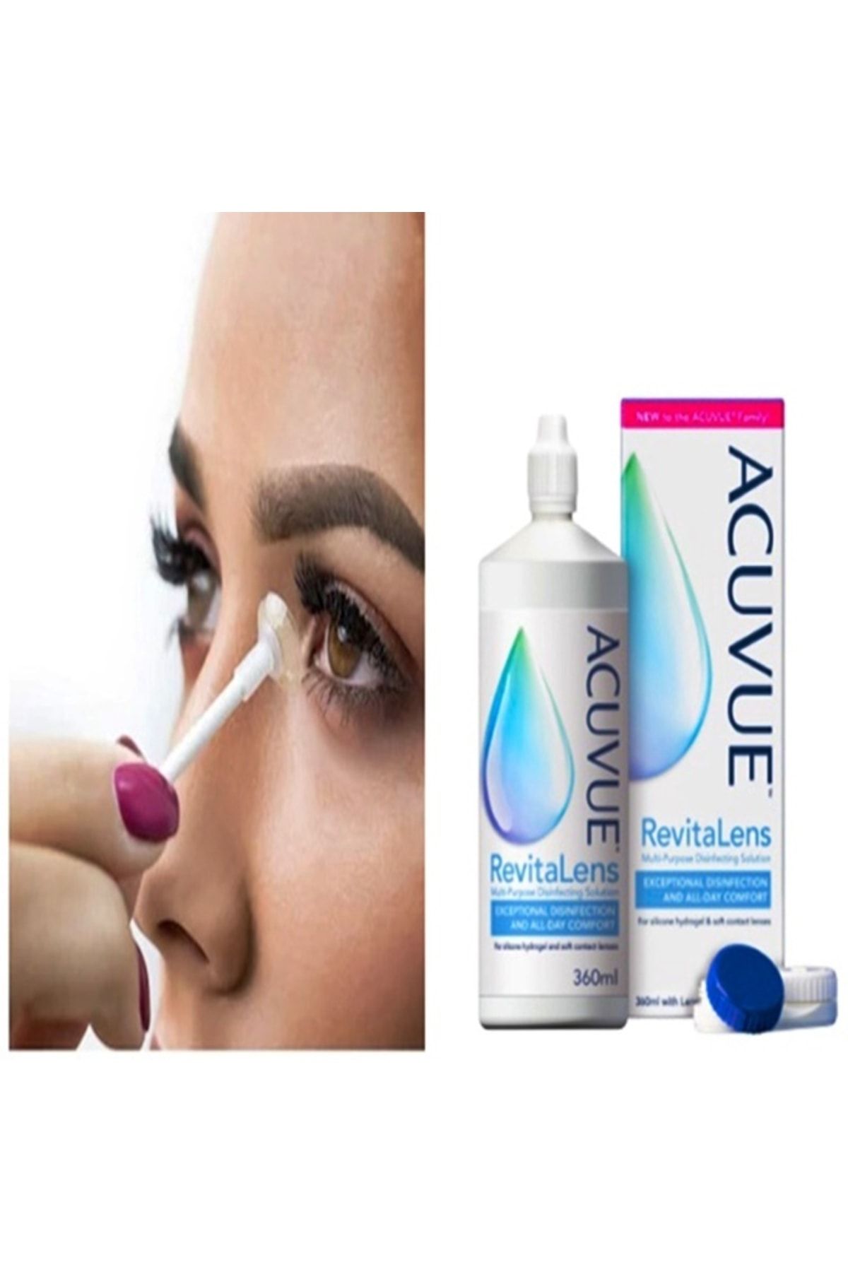 ACUVUE 1 Adet 360ml Lens Solusyonu 1 Lens Takma Seti
