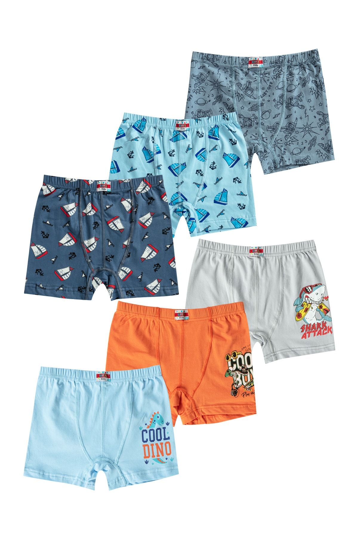 HNX 6'lı Pamuklu Erkek Çocuk Boxer Külot Fiyatı, Yorumları - Trendyol