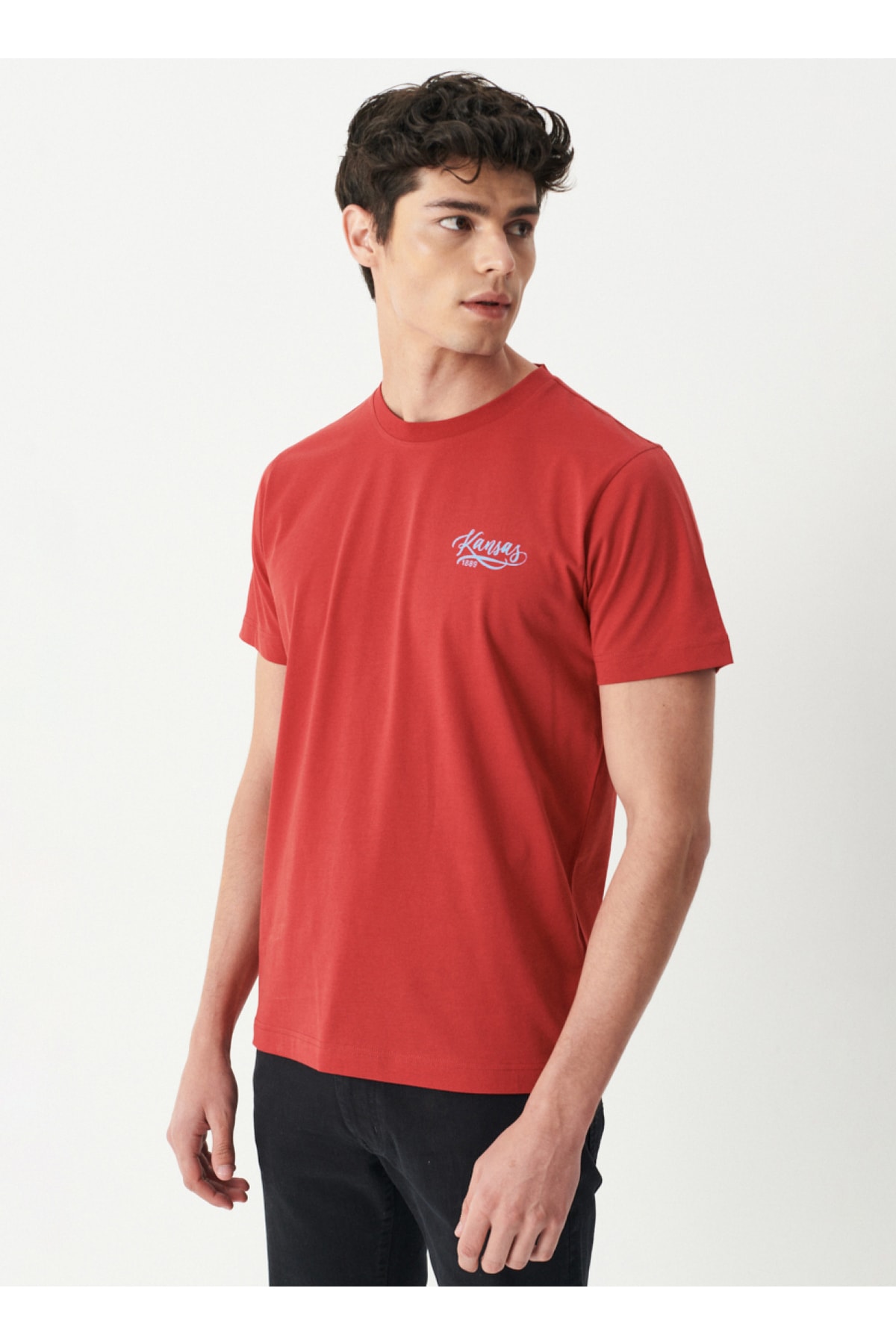 رایدرز بای لی تی‌شرت مردانه یقه گرد طرح معمولی قرمز L222679-600