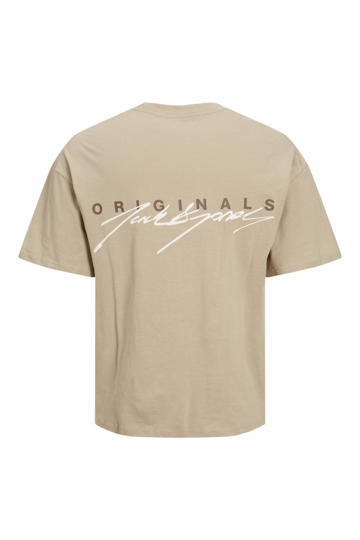 تی شرت نود مردانه Jack Jones یقه پشت پرینت شده اسکریپت Jack & Jones