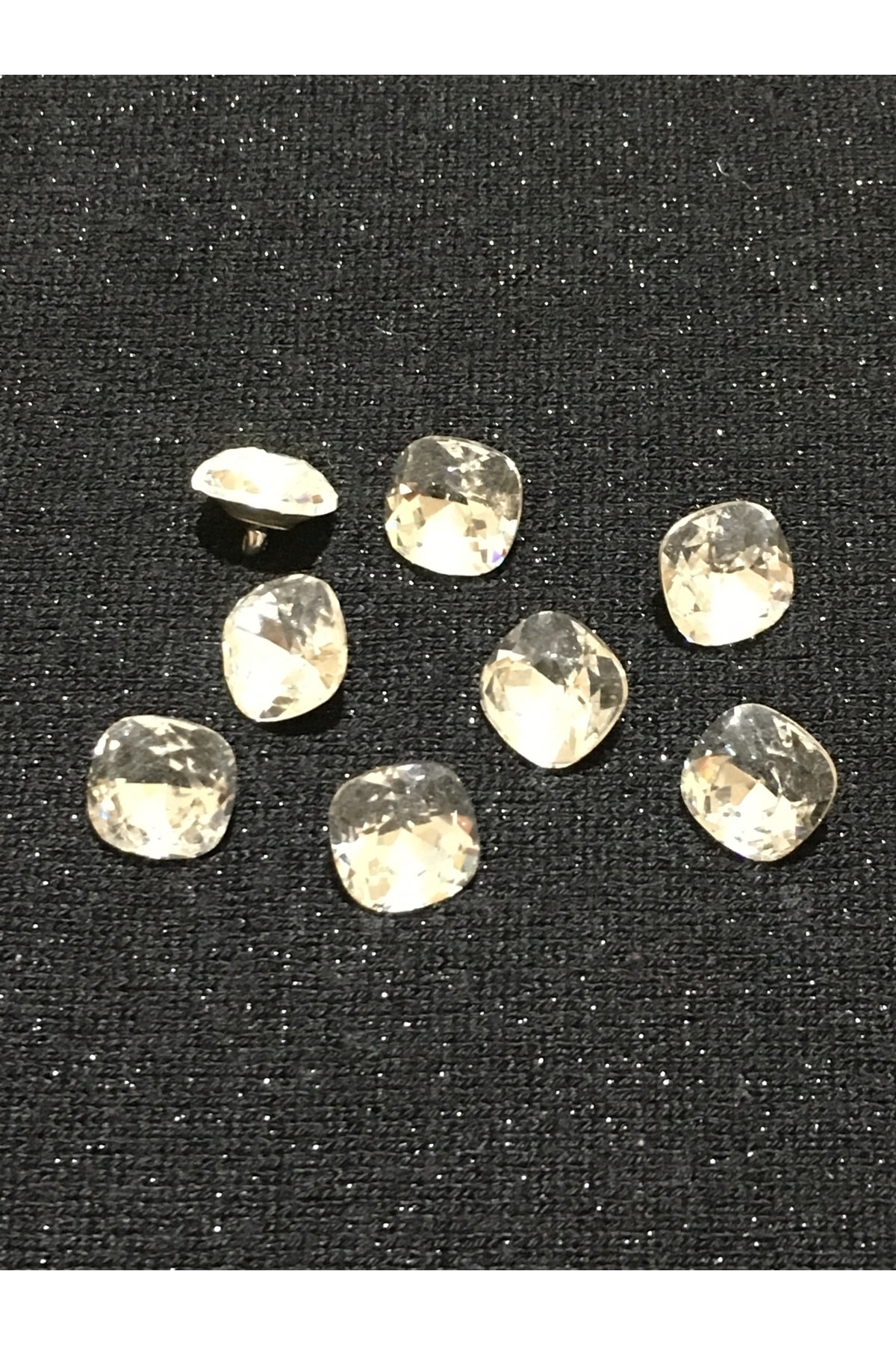 Stoned Button Blouse Button Square Model Set of 8