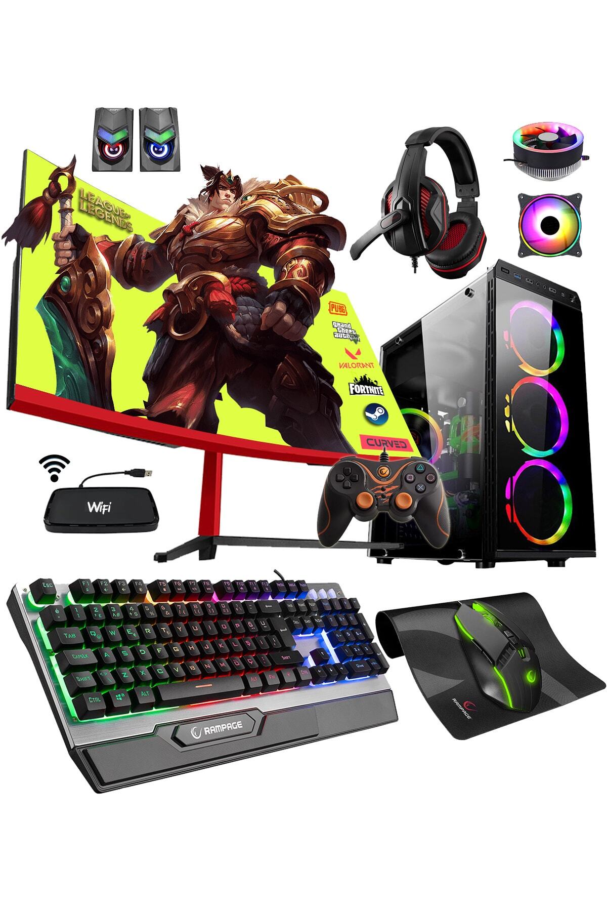 Zeiron Mg50 Pro Ryzen 5 3600 16gb 256gb+500gb Rx550 23.8