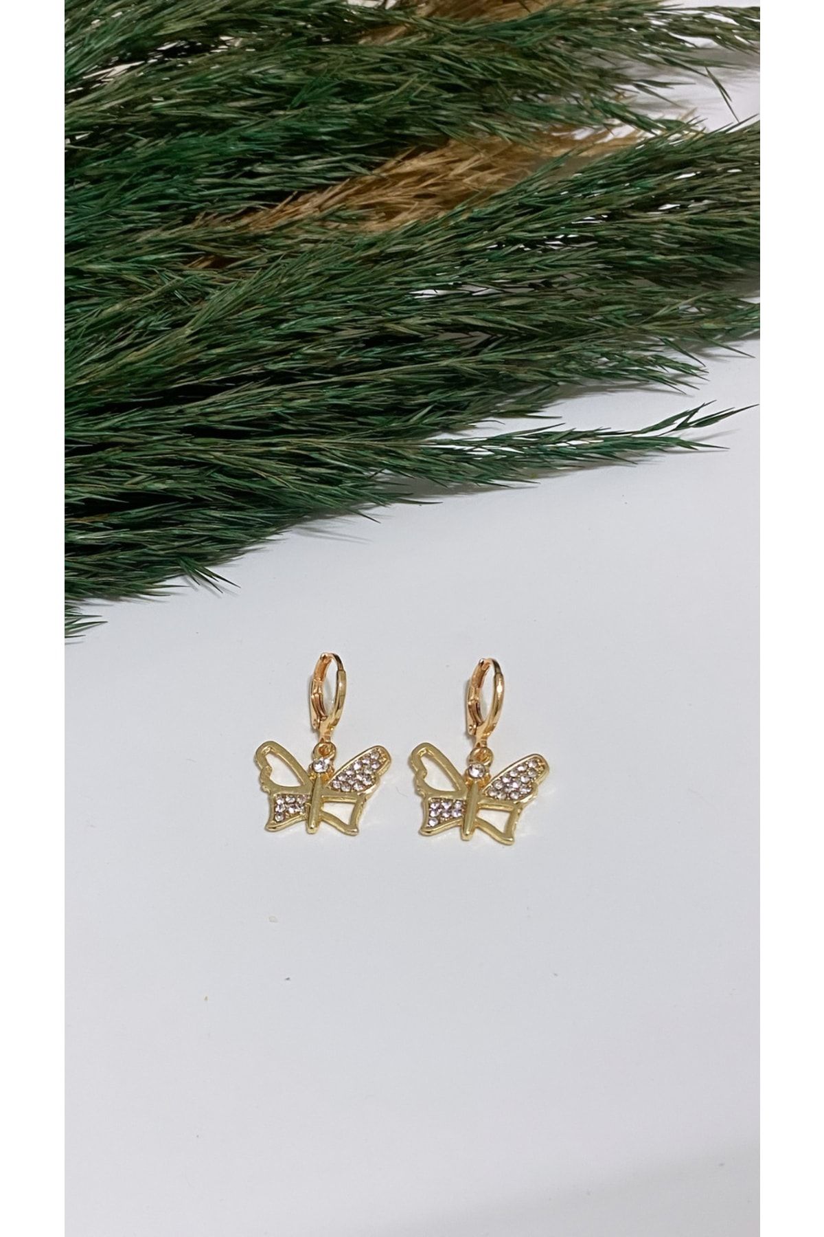 Earrings gold stone clearance design