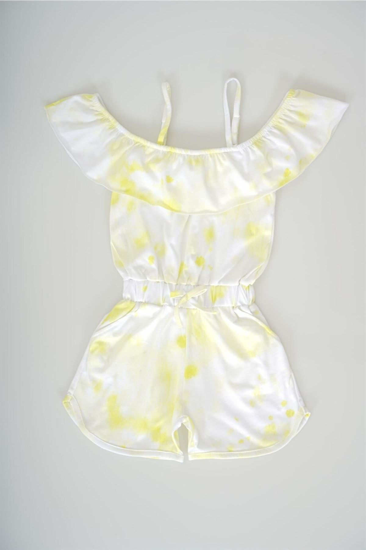 Yellow and clearance white romper